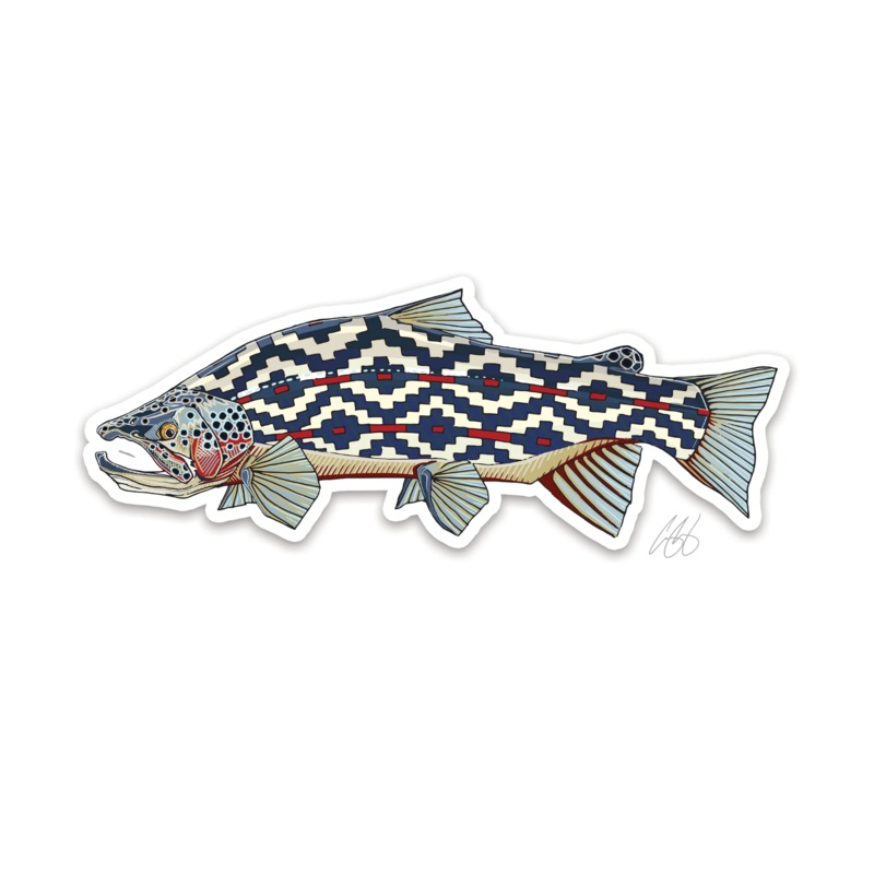Casey Underwood Gaucho Trout Decal Sticker