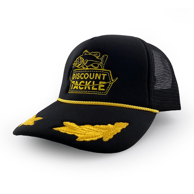 Discount Tackle Limited Edition Captains Hat Black
