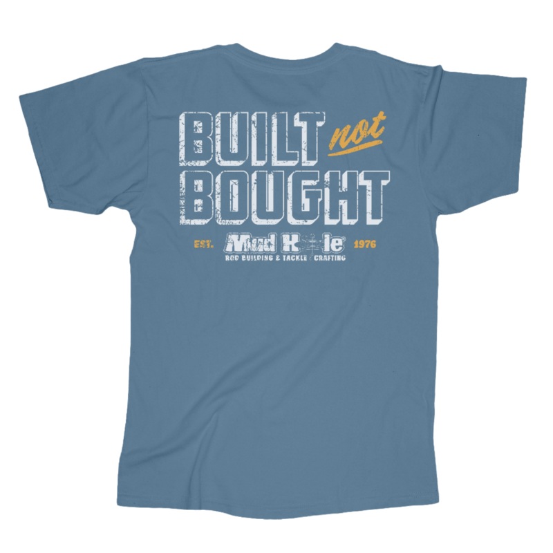 Mud Hole Built Not Bought 2-Color T-Shirt Indigo Blue Small
