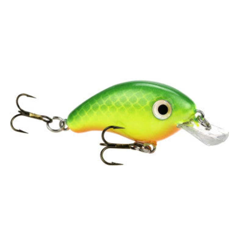 STRIKE KING BITSY POND MINNOW CRANKBAIT Chartreuse Green Back