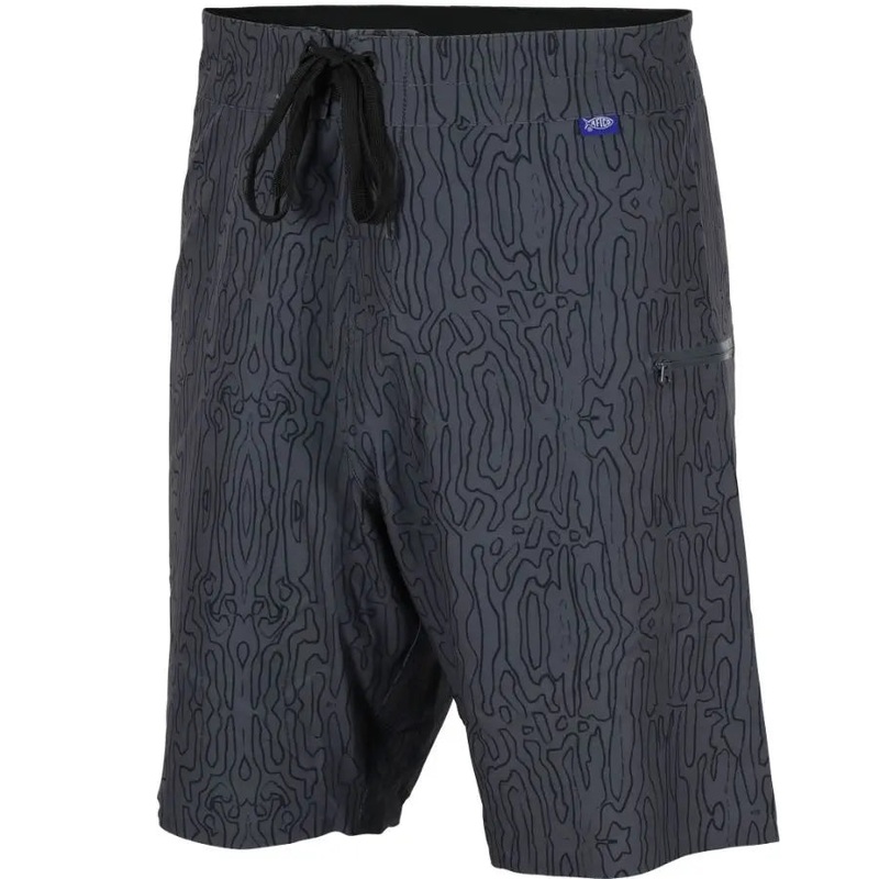 AFTCO SABA RECYCLED SEAM FREE BOARDSHORTS CHARCOAL 30