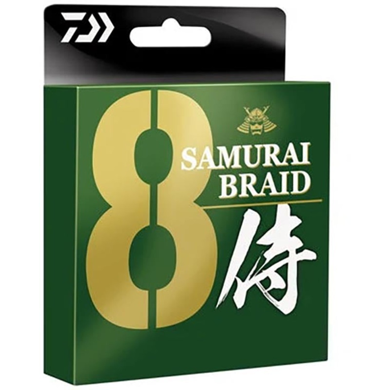 Daiwa Samurai 8 Braid Dark Green Braided Line – 165 YD Spool Dark Green 10 lb