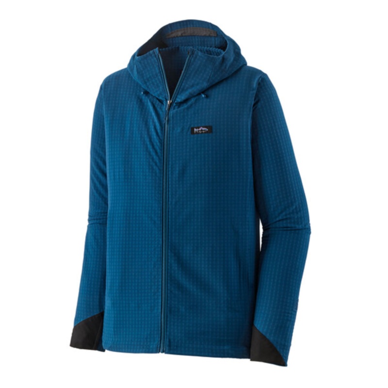 Patagonia Men’s R1 TechFace Fitz Roy Trout Hoody – Lagom Blue Medium