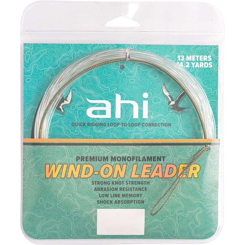 Ahi WIND-ON Mono Leader 150LB – 14.2yards 13meters