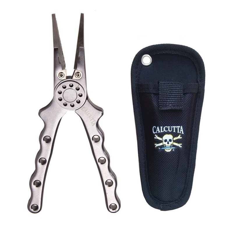 Calcutta FPB02S-GS-10 Aluminum Pliers & Sheath For Saltwater Fishing Use