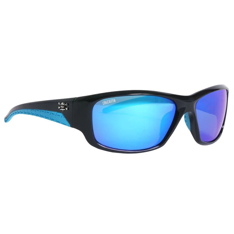 Calcutta Jost Polarized Sunglasses Black/Blue Mirror