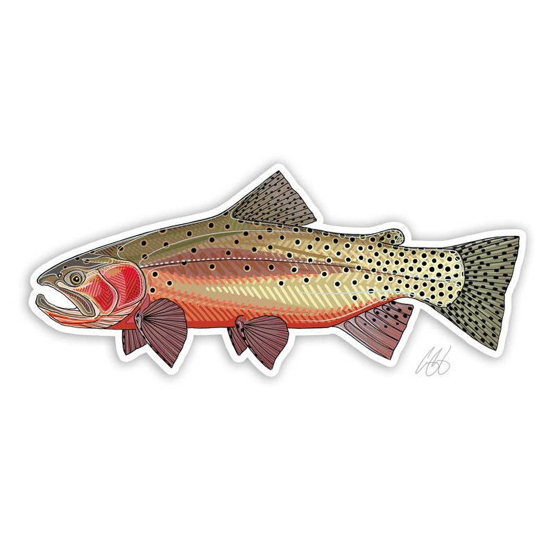 Casey Underwood Greenback Cutthroat Trout Decal Sticker