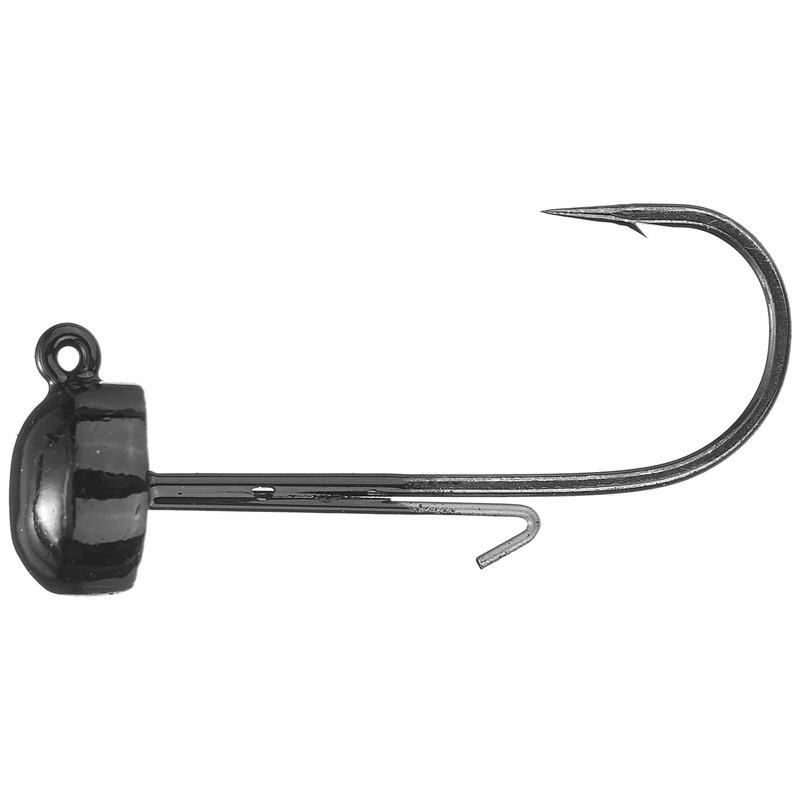 Fish Head Finesse Ned Head 3 pack Black 1/8 oz