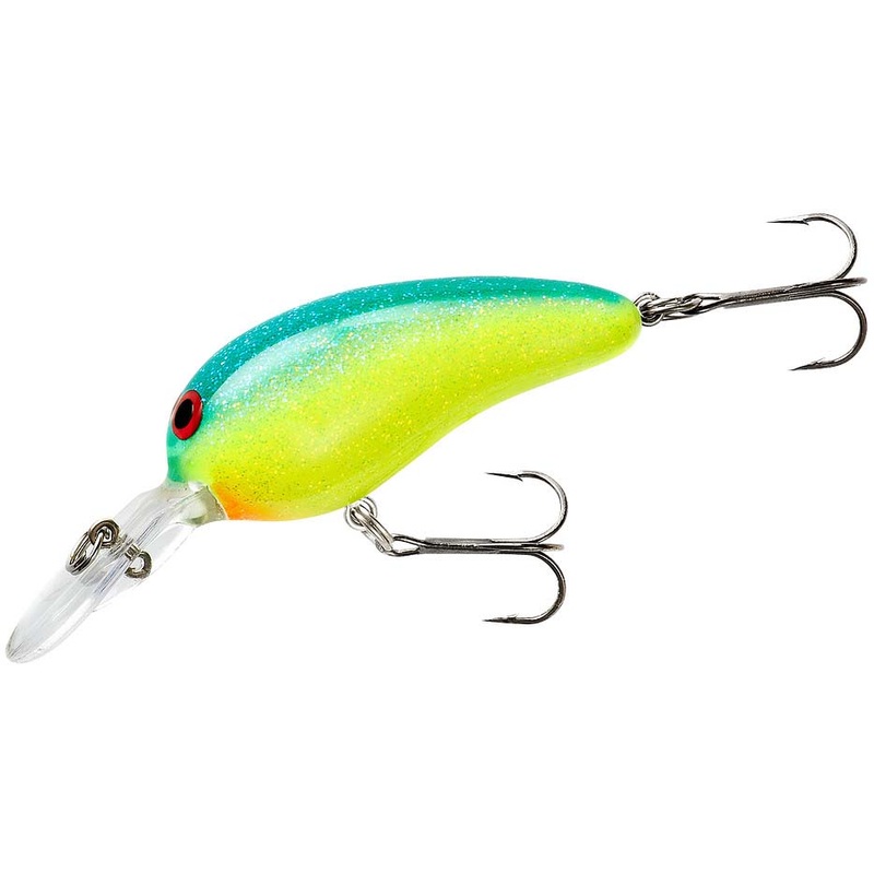 Norman Deep Baby-N 2 inch Medium Diving Crankbait Chartreuse Blue