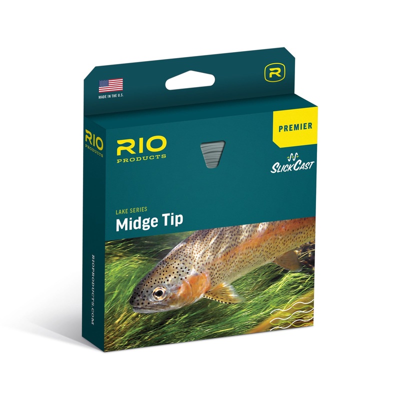 Rio Premier Midge Tip Long Fly Line WF5F/I Clear / Melon / Beige