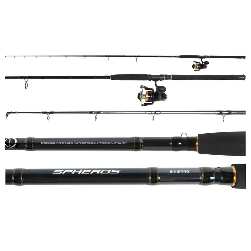 Shimano PSPSW8000HGASPS90H2 Spheros Saltwater Spinning Combo 9′