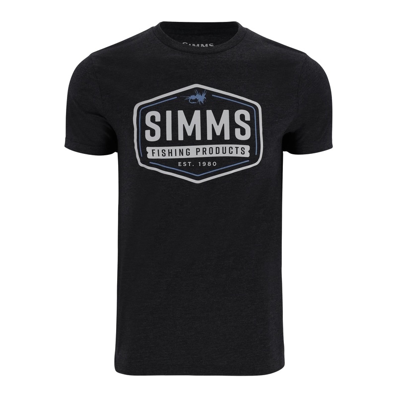Simms Fly Patch T-Shirt Dark Gunmetal Heather S