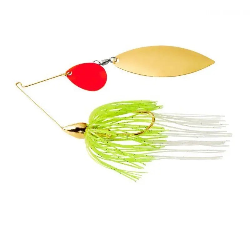 War Eagle Colorado Willow Spinnerbaits Gold Frame 3/8oz Chartreuse Blue*