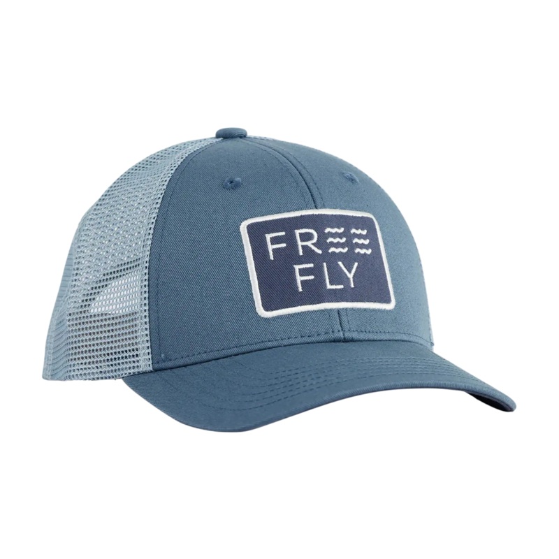 Wave Trucker Hat Slate Blue