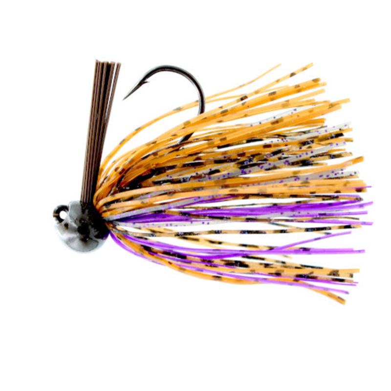 BASS PATROL SILICONE FOOTBALL JIGS Green Pumpkin 1/4 oz