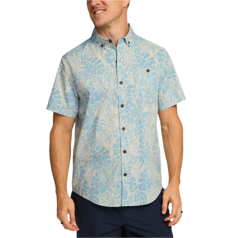 Howler Brothers Mansfield Shirt Leafy Lithograph S