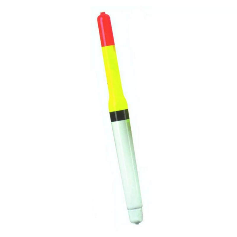Little Joe Weighted Pole Float, 12″, Fluorescent Orange/Yellow/White