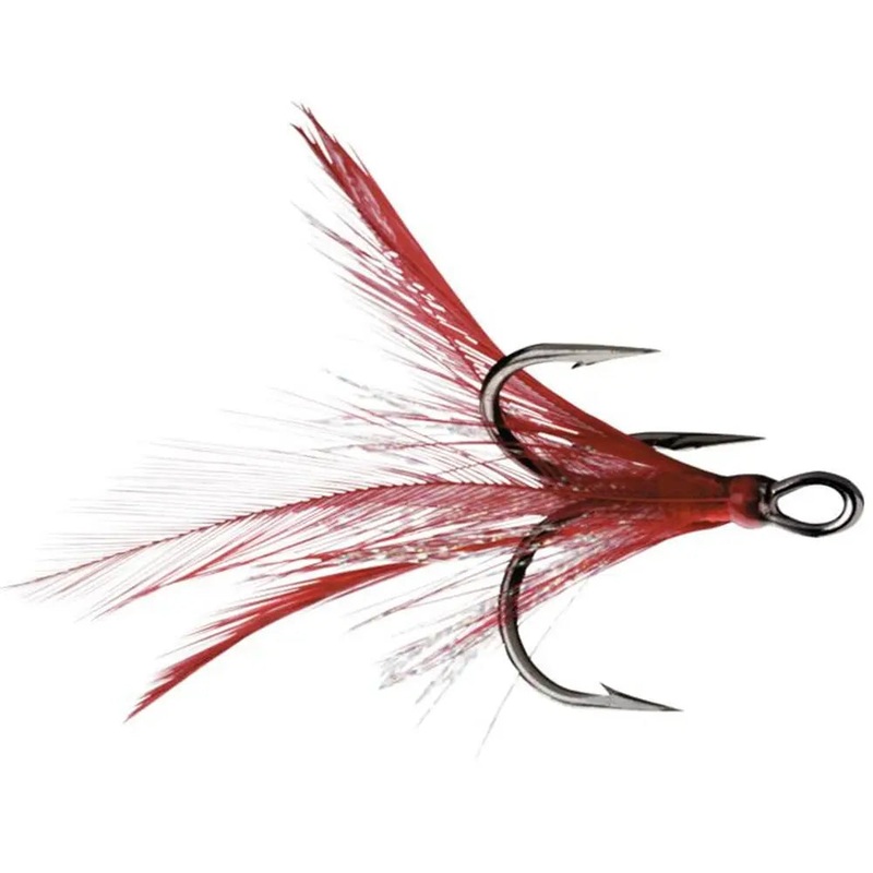 VMC X-Rap Tail Treble Hook (2 Pk) Red #2
