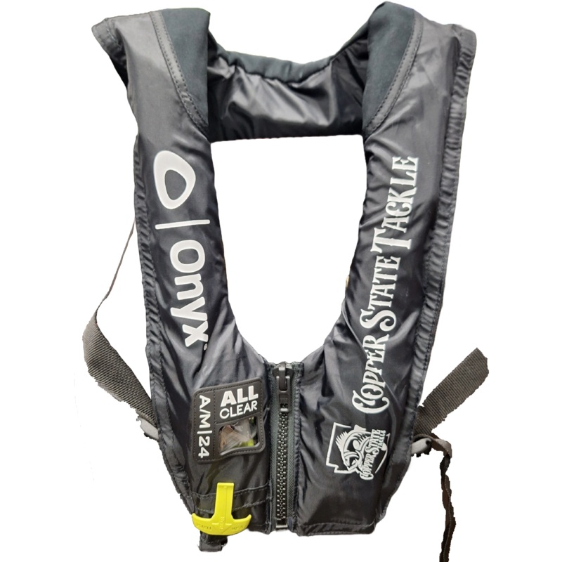 COPPERSTATE TACKLE A/M-24 AUTO/MANUAL INFLATABLE LIFE JACKET Black