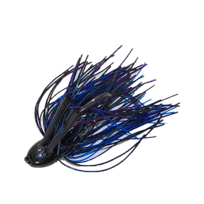 Gambler Double Weedguard Punching Jig Black Blue Purple 1/2 oz