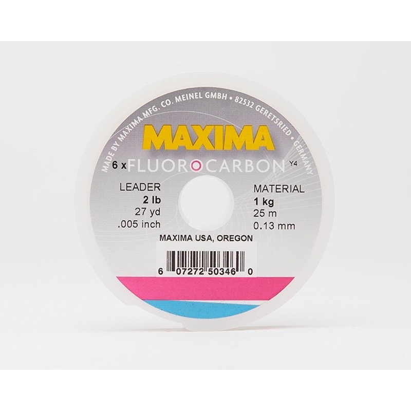 Maxima Fluorocarbon Fishing Line – Leader Wheel 2 Pound