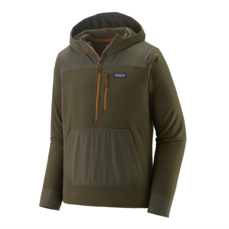 Patagonia Men’s R2 TechFace Pullover – Pine Needle Green Sale Small