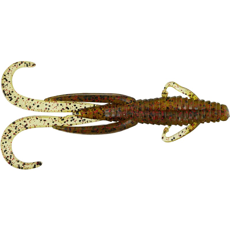 Reaction Innovations Man Bear Pig 5 inch Creature Bait 8 pack Black/Red Flake