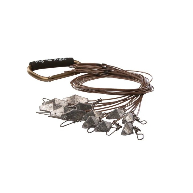 Rig’Em Right Xtreme Coated Cable Decoy Anchors 30″ with 4 oz weights