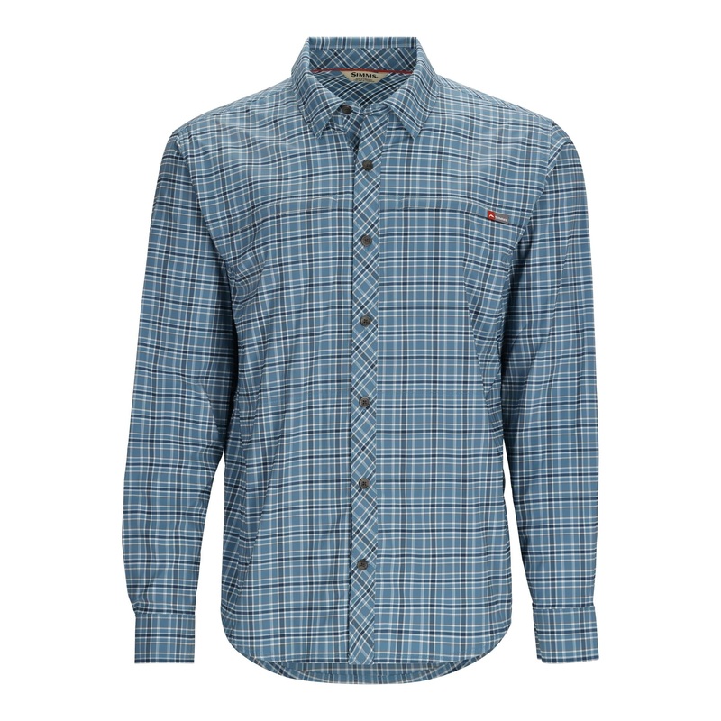 Simms M’s Stone Cold LS Shirt Midnight Plaid S