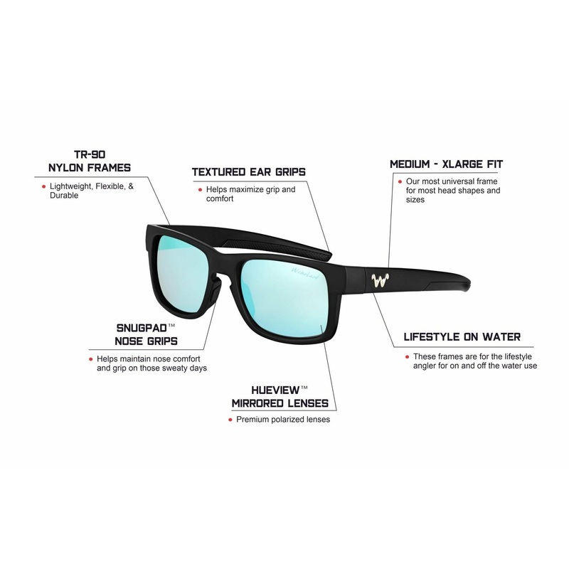 WATERLAND HYBRO POLARIZED SUNGLASSES Blue Mirror