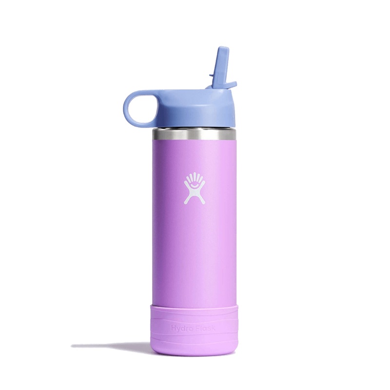 HYDRO FLASK 18OZ KIDS WIDE MOUTH BOTTLE WITH STRAW CAP ANEMONE
