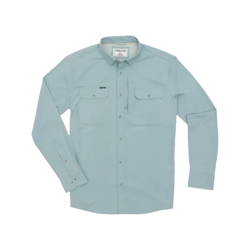 Poncho M’s The Gulf Stream Slim Washed Teal S