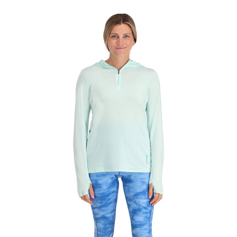 Simms Women’s Solarflex 1/4 Zip Hoody Sea Breeze XS
