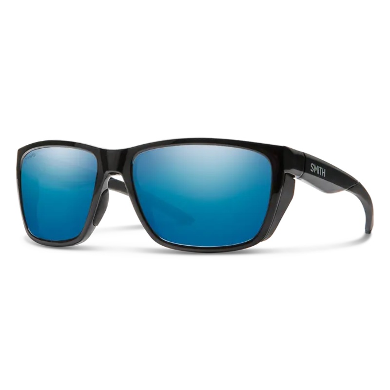 SMITH LONGFIN CHROMAPOP POLARIZED SUNGLASSES BLACK BLUE MIRROR