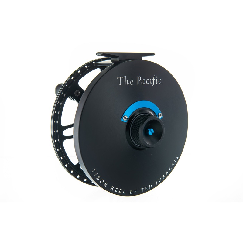 Tibor Custom Pacific Fly Reel Frost Black/Aqua 13-14-15