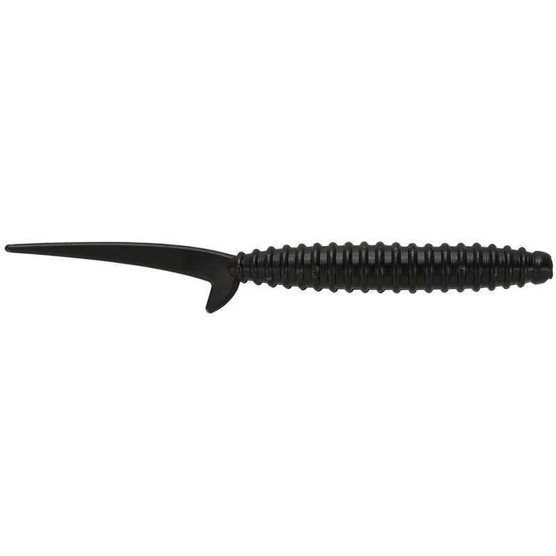Big Bite Baits Scentsation Thresher Worm – 4 Inch Black 4 inch – 10 pack
