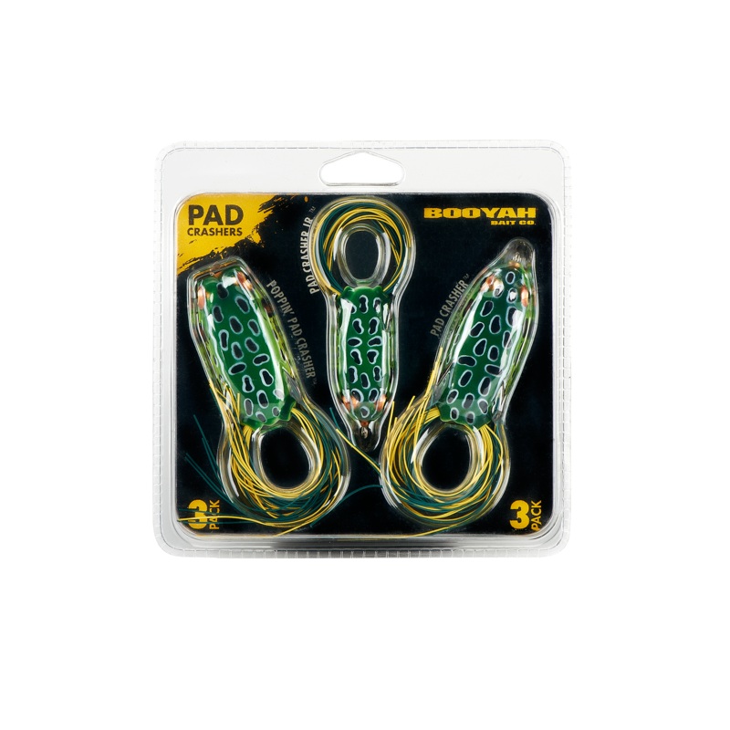 Booyah 3-Piece Pad Crasher Hollow Body Frog Combo Booyah 3-Piece Pad Crasher Hollow Body Frog Combo