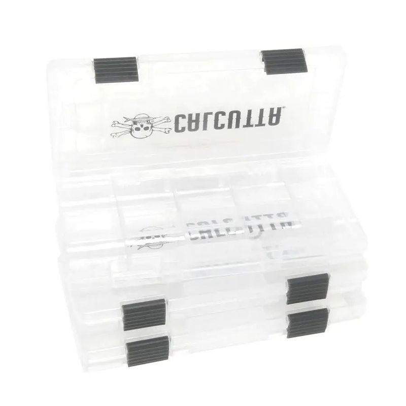 CALCUTTA TACKLE TRAY 2-LATCH CLEAR C2LTT-3600 3PK