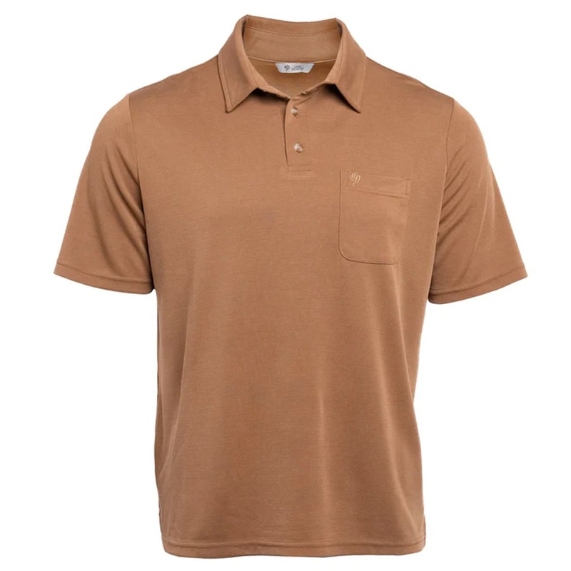Duck Camp M’s Travel Day Polo Pintail Brown S