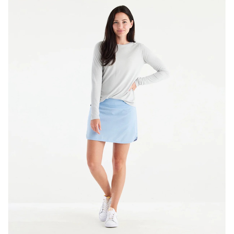 Free Fly – Womens Bamboo Lined Breeze Short – Clear Sky M