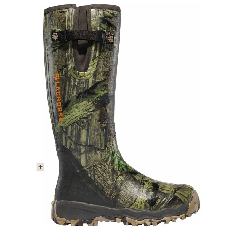 Lacrosse Alpha-Burly Pro Boots Infinity Camo Side Zip 18In Size 14