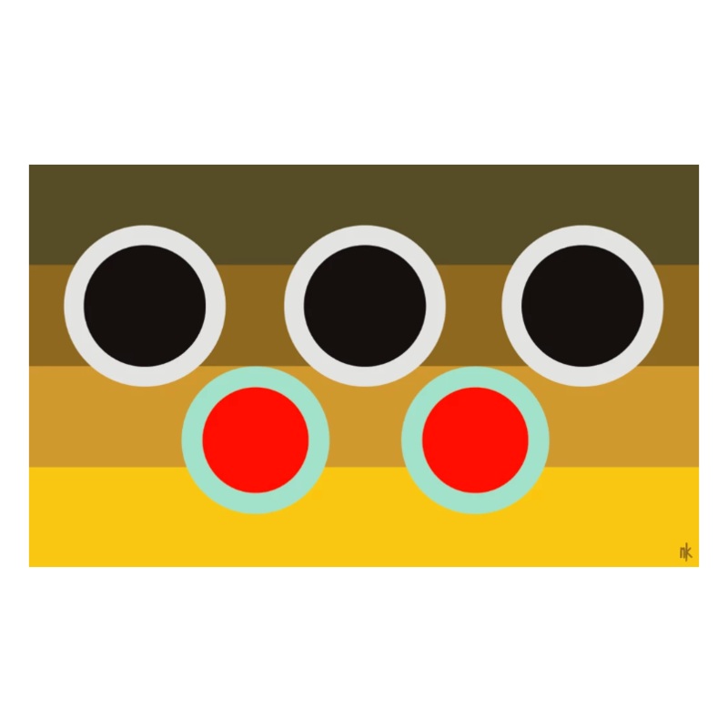 Nate Karnes Brown Trout Flag Decal