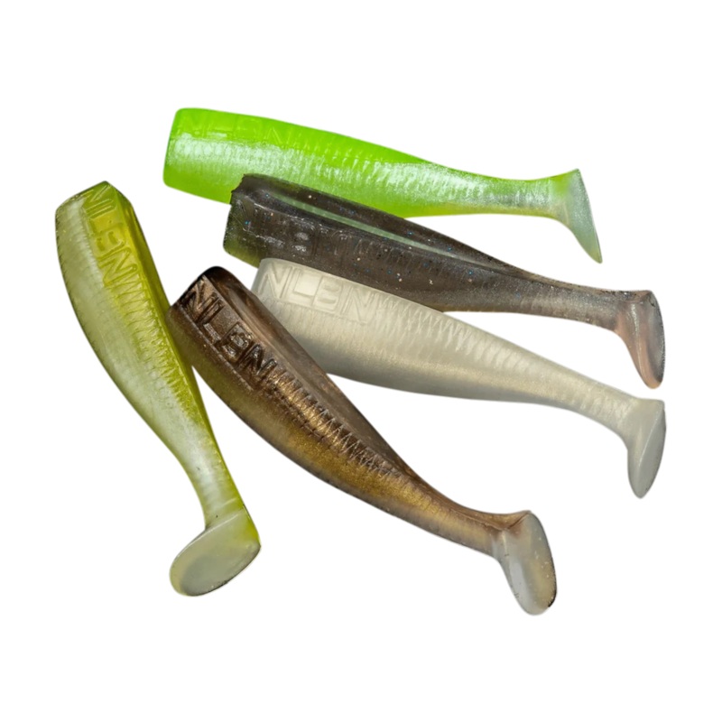 Paddle Tails Green Back 3″