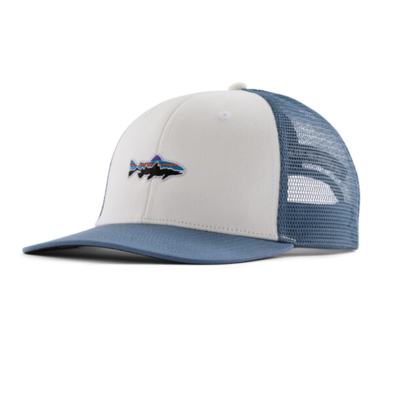 Patagonia Stand Up Trout Trucker Hat – White