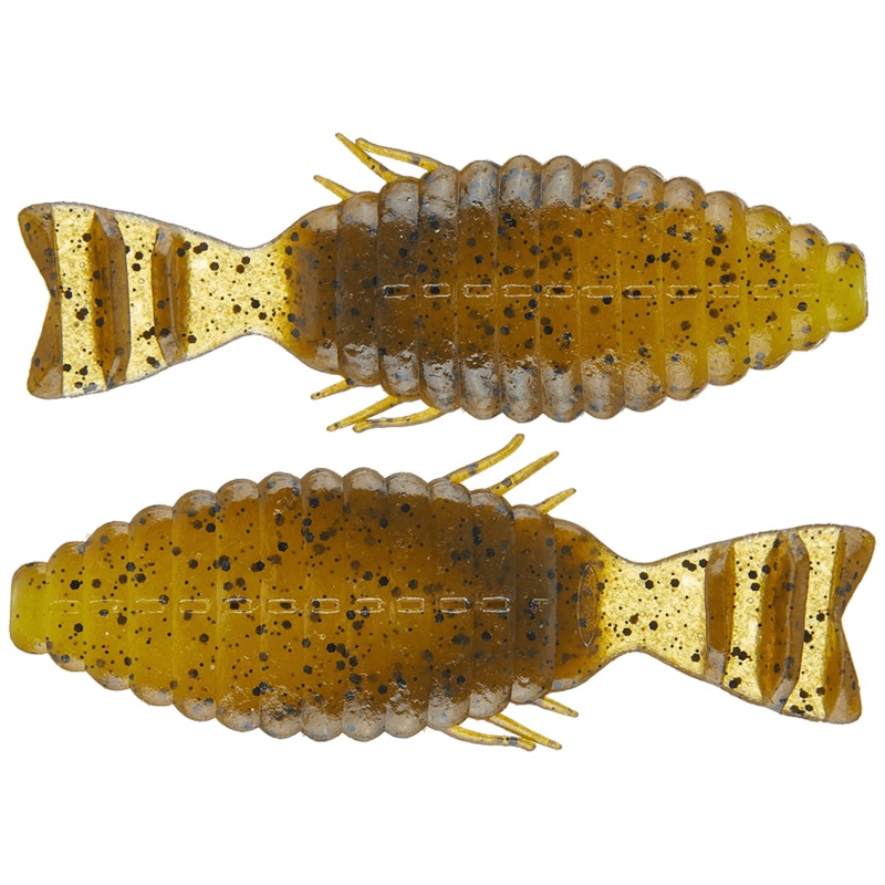 DEPS BULL FLAT CREATURE BAIT – 4.8″ – 4PK 4.8IN GRN PUMPKIN