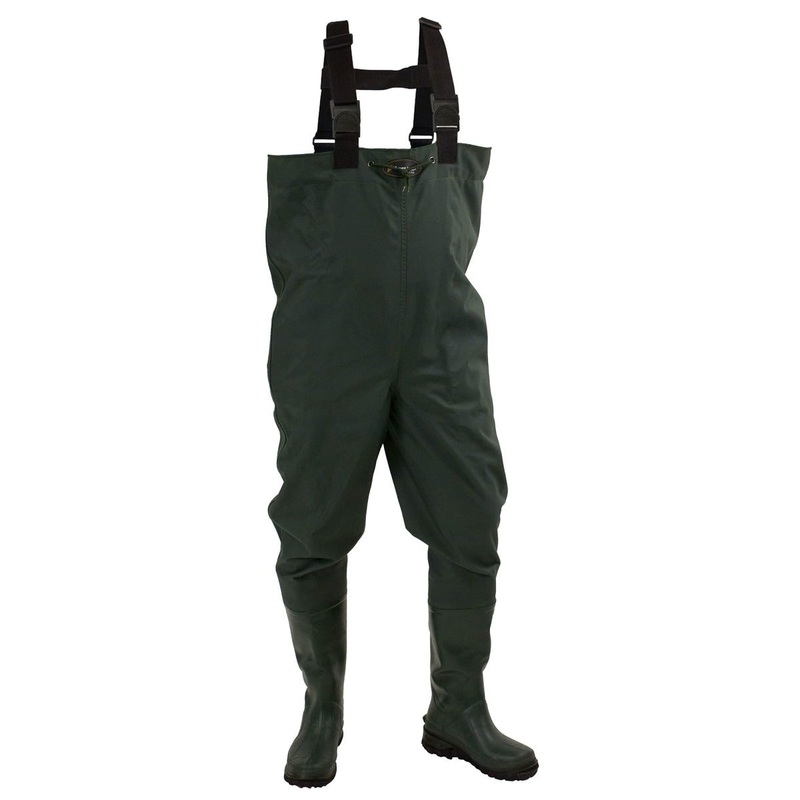 Frogg Toggs Men’s Cascades 2-Ply Bootfoot Poly/Rubber Cleated Chest Waders Boot Size: 8