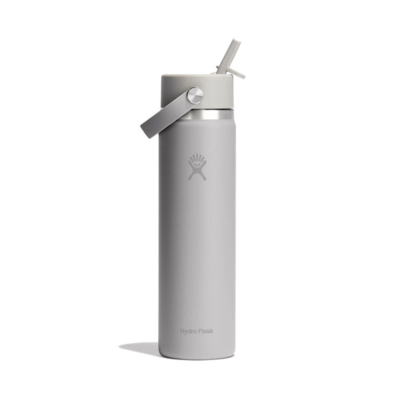 HYDRO FLASK WIDE MOUTH BOTTLE WITH FLEX STRAW CAP 24OZ AGAVE