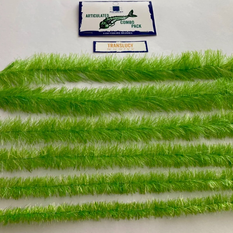 RD Fly Fishing Translucy Brush Combo Pack White