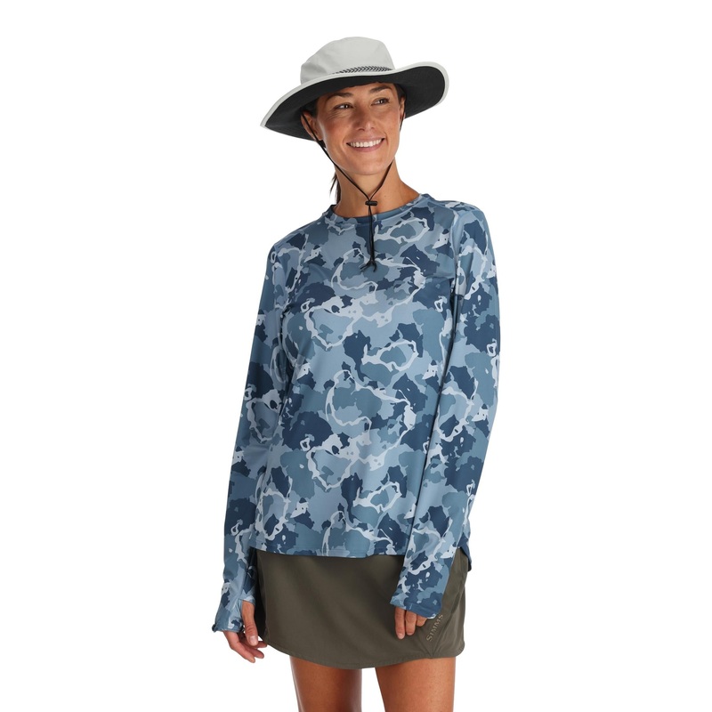 Simms Women’s Solarflex LS Crewneck Cornflower XS