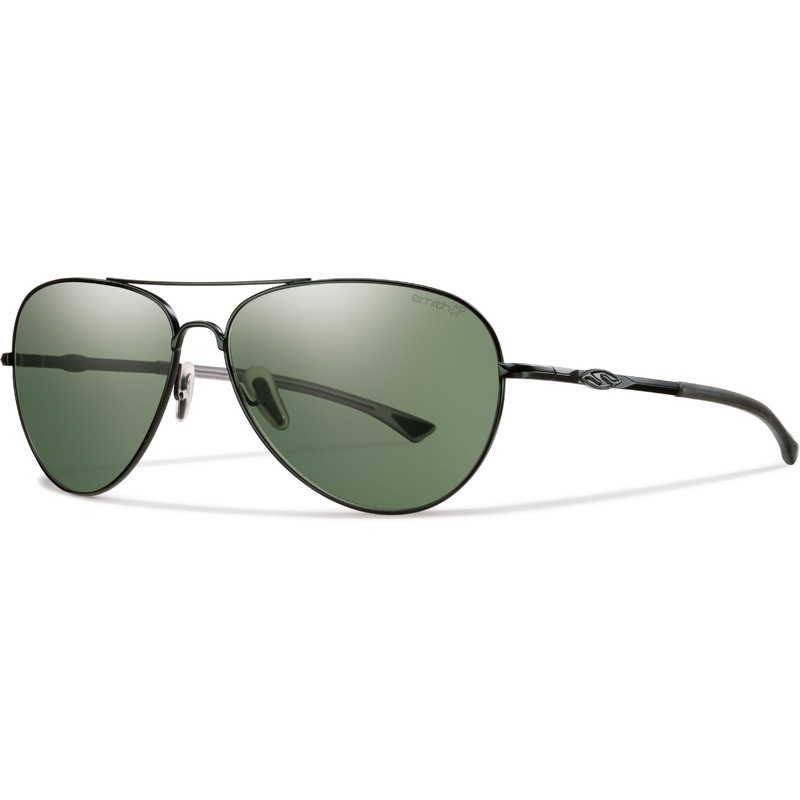 Smith Optics Audible Polarized Sunglasses MATTE BLACK/POLAR GRAY GREEN CHROMAPOP